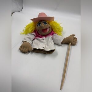 Melissa & Doug Cowgirl Puppet Sally Sidesaddle Plush 15 Inch